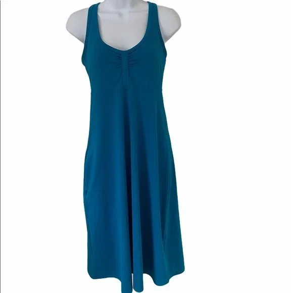 The North Face Abby Dress Teal Blue - Picture 1 of 7